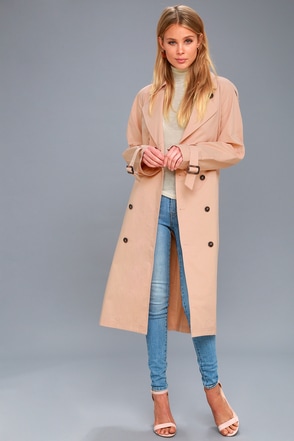 Wesley Blush Pink Trench Coat 5