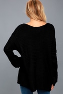 PPLA Vidal Sweater - Black Knit Sweater - Oversized Sweater